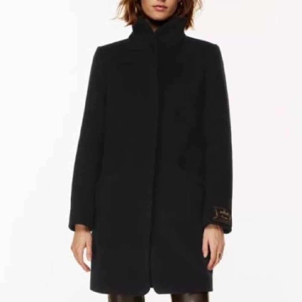 Wilfred Aritzia Cacoon Wool Coat XS black